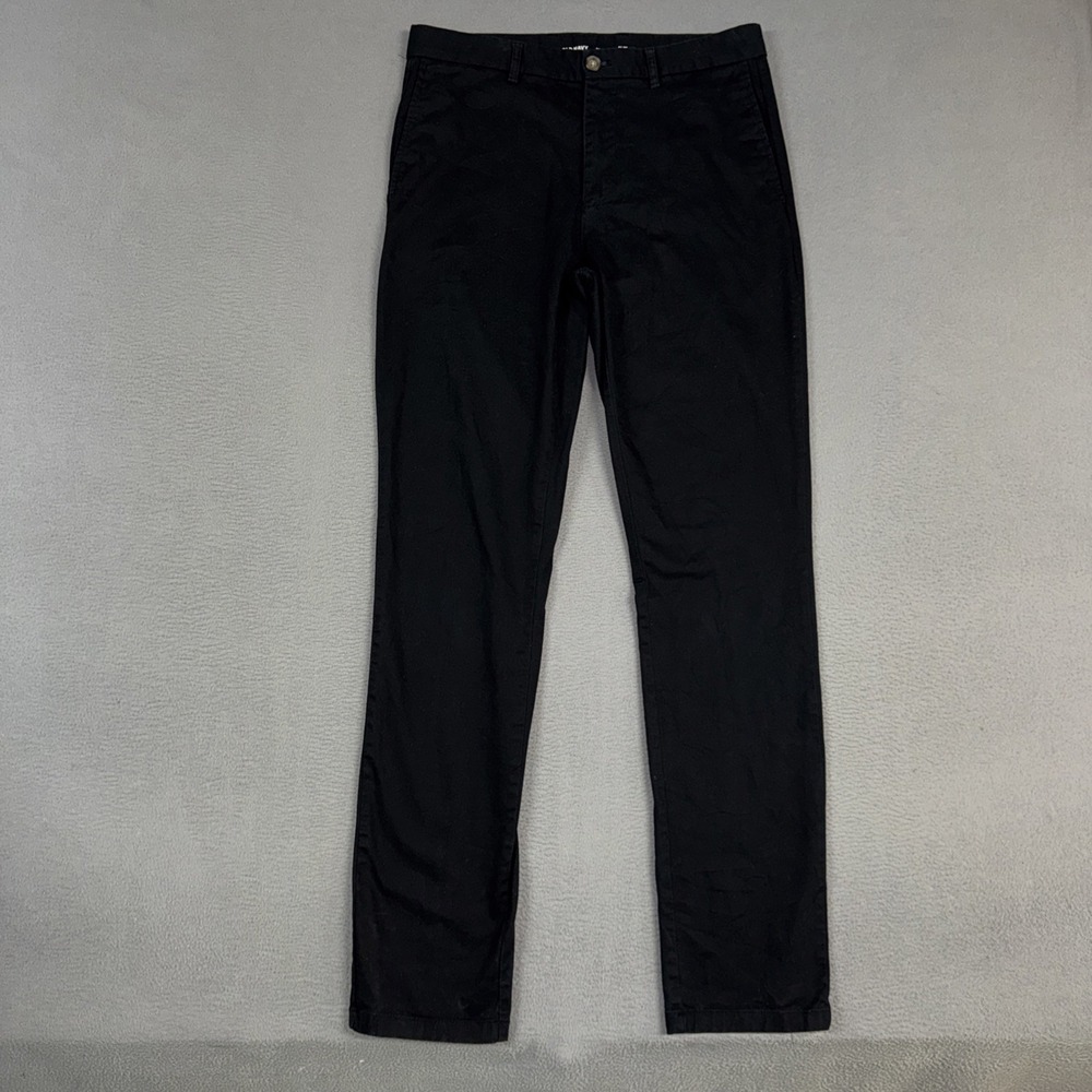 Old Navy Pants Mens 32x36 (Fits 32x34) Black Slim Built In Flex Stretch Cotton